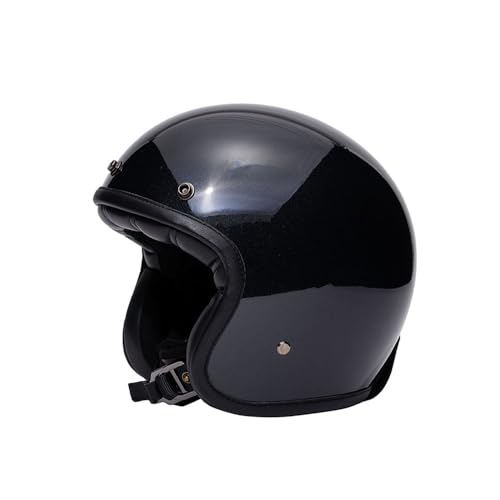 Casque jet Strada Noir S pour rouler sans stress et respirer en ville