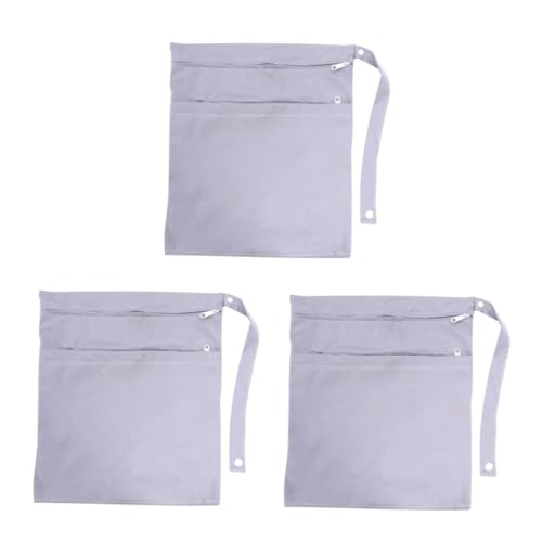 Toddmomy 3pcs Travel Toiletries Bag Diaper Organizer Reusable Wet Bag Large Capacity Waterproof for Baby Random