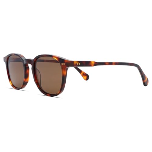 Lunettes de soleil rondes pour terrasses et balades estivales monture acétate mixte