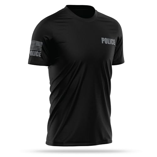 Police Utility Shirts for Men - USA Patriotic Lightweight Tee - Micro Polyester, Moisture-Wicking Quick-Dry Comfort.3
