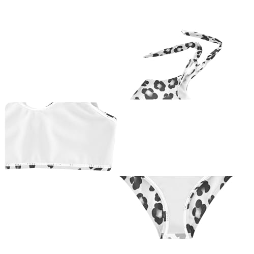 Image of Girls Tankini Swimsuit 2 Piece Pink Unicorn Donuts Summer Beach Bikini Bathing Suit 3T