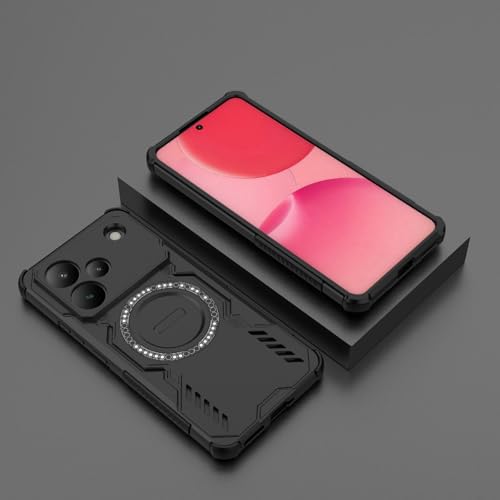 Image of Back Cover Case for Realme P4 5G | 360 Protection Mobile Phone Case Mag-Safe | Camera Protection | Back Cover for Realme P 4 5G / Realme P4 5+G - Black TPU+PC