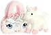 Aurora® Fashionable Fancy Pals™ Glitter Unicorn™ Stuffed Animal - Plush with Stylish Purse for Dress Up Fun - Perfect for Kids 3+ Years, Costumes, and Birthdays - White 8 Inches