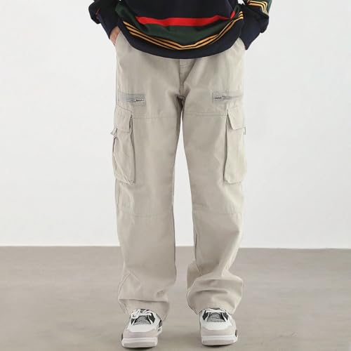 Mens Casual Pants with Multi Pocket Relaxed Fit Pants Lightweight Baggy Athletic Joggers Workout Outdoor4