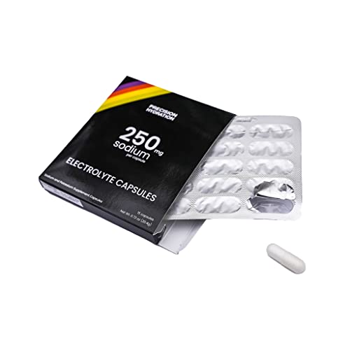 Precision Hydration Sweatsalts - 15 Blister Packed (Waterproof) Electrolyte/Salt Capsules - Combat Cramp - All Natural Digestion-Friendly Formula - Gluten Free, Vegan/Vegetarian Friendly #TOP1