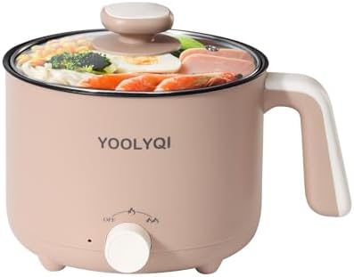 Hot Pot Electric : 1.5L Mini Ramen Cooker with 2 Temp Settings, Portable Lazy Pot Dorm, Office Must Have for Ramen/Noodles/Soup/Oatmeal