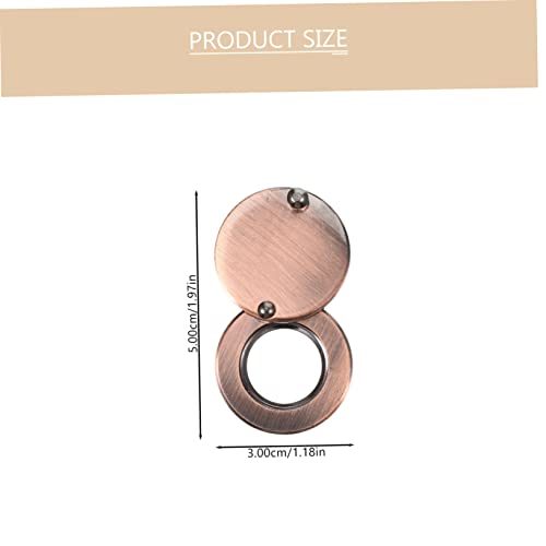 Copper Viewer Peephole Cover con diseño giratorio anti-espiado, acabado dorado, cubre vista exterior, para instalación en puerta de hogar miniatura 2