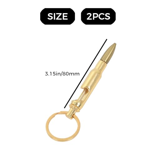 2PCS Bottle Opener for Men and Women,bottle opener keychain,Caliber Keychain Bottle Opener,Beer Openers Keychain Gifts,Nickel Plated Keyring From Lucky Shot,keychain bottle opener