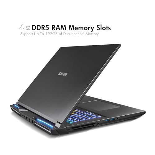 Image of Sager NP9580T Gaming Laptop, 18 Inch QHD+ 240Hz 100% DCI-P3 G-Sync, Intel Core Ultra 9 Processor 275HX, RTX 5090 24GB, 64GB RAM, 2TB Gen4 NVMe SSD, Win 11 Pro
