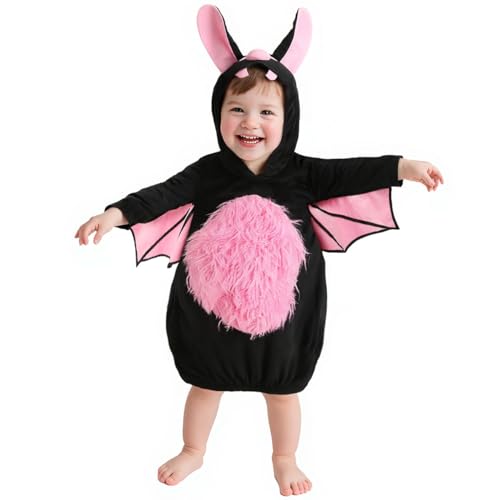 HOMELEX Halloween Toddler Animal Costume - Cutest Animals Infants Outfit for Baby 3-36 Months(Bat)