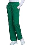 Cherokee Women's Workwear Scrubs Core Stretch Pull-On Cargo Pant, Hunter, Medium