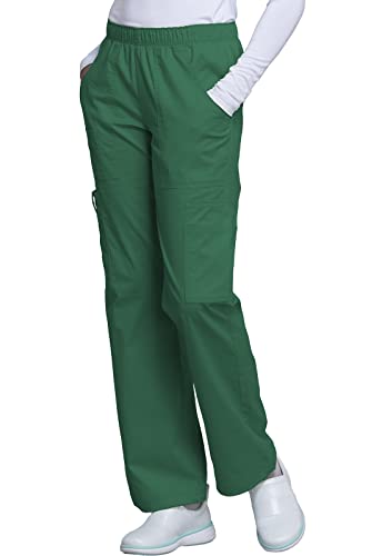 Cherokee Women's Workwear Scrubs Core Stretch Pull-On Cargo Pant, Hunter, Medium