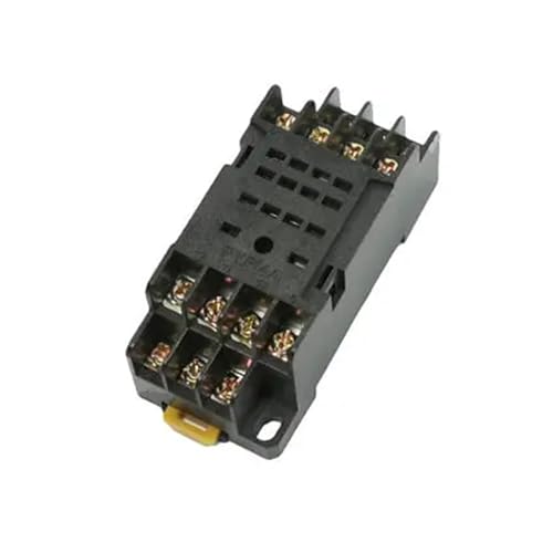 Base de prise de relais PYF14A sur rail DIN 35mm à 14 broches pour temporisateur H3Y-4