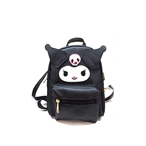 TUMPETY Mini mochila Kawaii para cosplay de anime e preta, fofa, cosplay, bolsa de mão, Preto, Portá