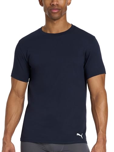 PUMA Men's 4 Pack Cotton Crewneck Short Sleeve T-Shirt2