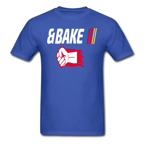 LowB Clothing Shake and Bake Couples Unisex T-Shirt, Bake Royal Blue
