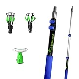 EVERSPROUT Light Bulb Changer 3-Piece Attachment Set with 3-Foot Extension Pole, Includes Suction Cup, Broken Bulb Remover & Floodlight Tool for High Ceiling Light Replacement
