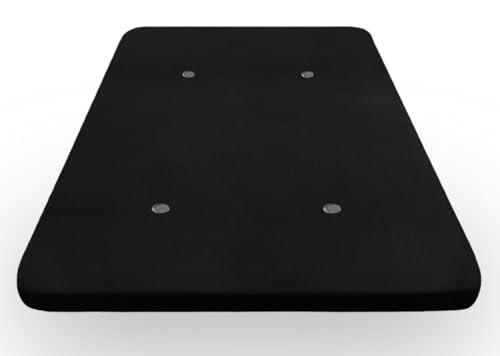 HOGAR24 ES | Base Tapizada con Válvulas de Transpiración | Color Negro | Patas No Incluidas | Medida: 150x190 cm