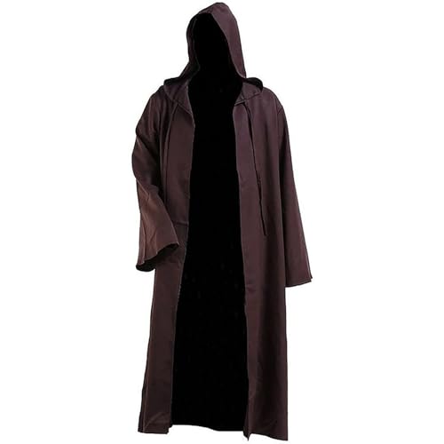 Genérico Vestido Gotico Halloween Mujer - Traje de Cosplay con Capucha para Hombre Blusa Medieval para Mujer Renacentista