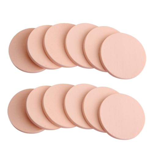 Ipetboom 24pcs Round Makeup Sponges Dual Sided Wet Dry Powder Puff for Even Application of Cream Liquid Foundation Powder Per Bag Included