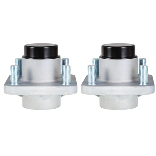 WFLNHB 2 Pack Front Wheel Hub Assembly with Bearings Replacement for Club Car Precedent Ds 2003.5+ 102357701