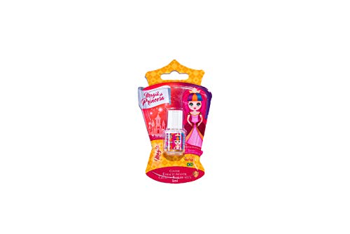 Esmalte Infantil Corajosa Base de Água, Hipoalergénico, Peel Off, Magia de Princesa, Roxo