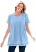 Women's Plus Size Lace-Trimmed Cotton Tunic