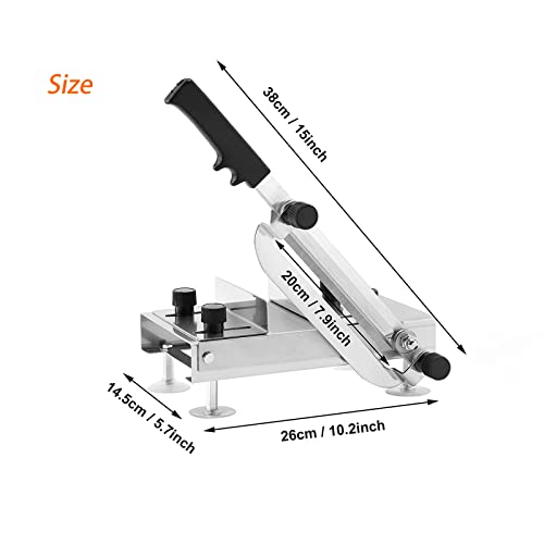 Cortadora de carne manual de acero inoxidable ajustable y muy compacta 5