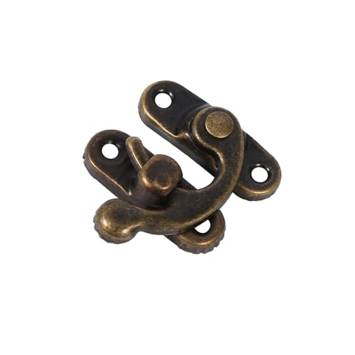 Installazione Semplice: Ogni set include viti pre-assemblati per un montaggio rapido su legno, metallo sottile o plastica rigida. Questo Antique Latch Hasp si fissa in pochi minuti con cacciavite standard