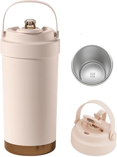 タンブラー ステンレス鋼 ストロー付きタンブラー 魔法瓶 水筒500ml 蓋付き ストロー 大容量 持ち運び コーヒー 真空断熱 こぼれない 保冷(ピンク)