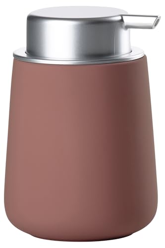Zone Denmark Nova Soap Dispenser Diameter 8 x 11.5 cm 0.25 Litres Peach Red, 0,25 liter - dia. 8 cm - Image 2
