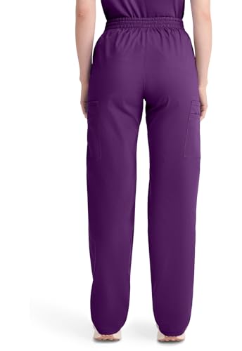 Image of Dickies EDS Signature Scrubs for Women, Elastic Waist Pull-On Cargo Pants for Women in Soft Brushed Poplin - 86106