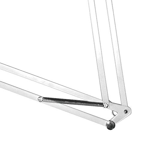 Luminária De Leiturax 40mm De Metal E Tecido Bella Iluminaçãox 40mm No Voltagev Branco/ Cromado