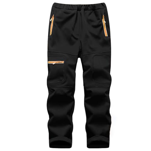 Kids Snow Waterproof Pants with Warm Fleece Lined Trousers
