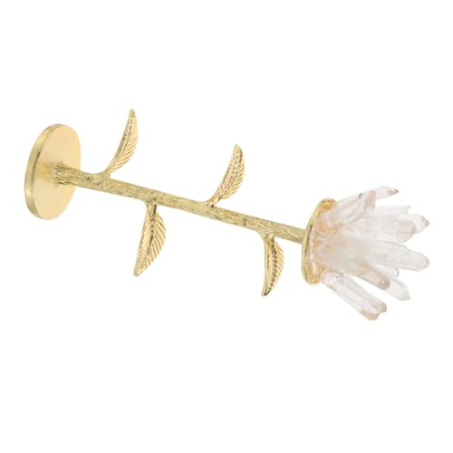 Flores de cristal artificiales para adornar el escritorio del despacho 3