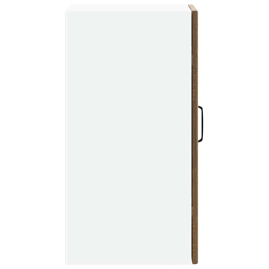 Küchen-Hängeschrank Lucca Braun Eichen-Optik aus Holzwerkstoff 30x31x60 cm mit Glastür, Stauraum für Vorratsschrank und Organizer, Wandmontage für Küche und Esszimmer