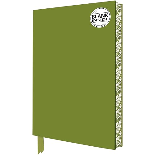 Sage Green Blank Artisan Notebook (Flame Tree Journals)