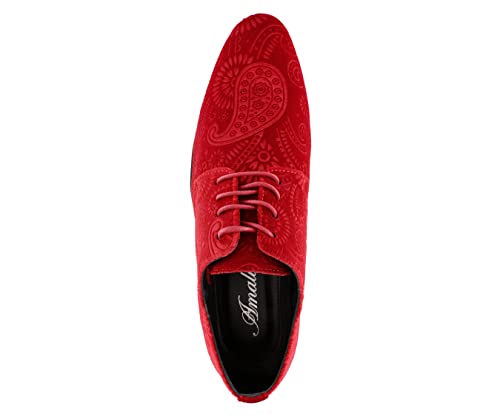 Amali Chadwick, Mens Dress Shoes - Lace Up Oxford Shoes for Men - Tuxedo Shoes, Paisley Pattern, Metal Tip, Mens Designer Shoes3