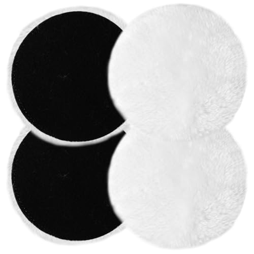 Batheidon Lammwoll-Polierhauben 4er Set