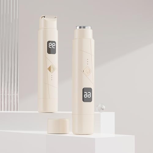 充電式女性用シェーバー ダブルヘッド ボディ脱毛機 旅行や日常使用用 低騒音操作