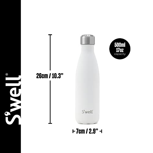S'well Original Vacuum-Insulated Water Bottle, Moonstone, 500ml, Keeps Drinks Cold and Hot - Image 2