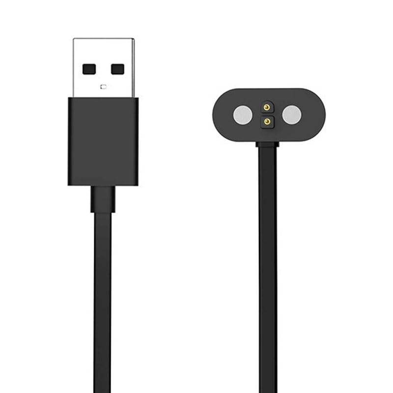 Xininyia 1-Pack 2pin Magnetic Charging Cable for Mojawa Run Air Mojo 2 Bone Conduction Headphones Charger USB Charging Cord(Black)