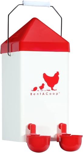 RentACoop 1 Gallon Chicken Waterer with Cups