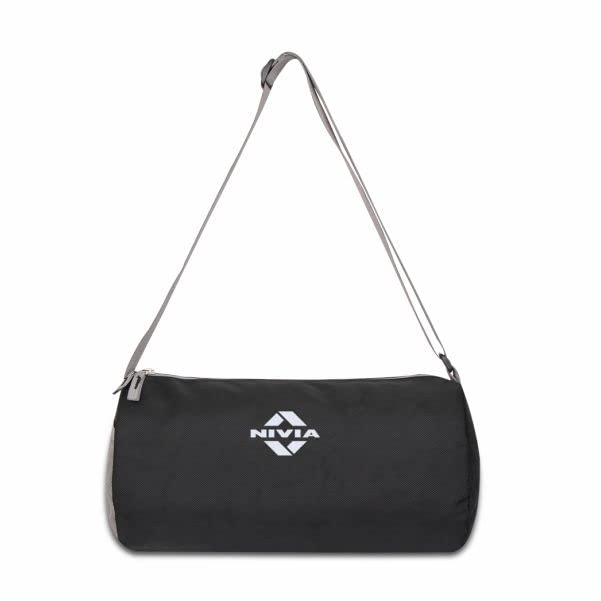 NIVIA Basic Duffle Polyester Bag/Gym Bags/Adjustable Shoulder Bag for Men/Duffle Gym Bags for Men/Fitness Bag/Carry Bags/Sports & Travel Bag/Sports Kit/Duffle Bags Travel