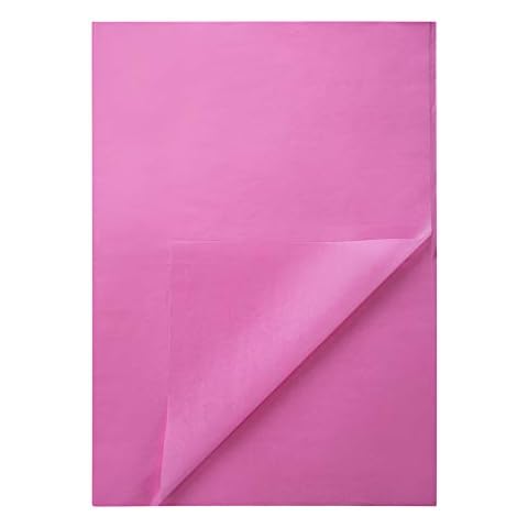 ZYOOO Pink Gift Tissue Paper Flower Wrapping Paper for DIY Art Craft Decoration Gift Packaging - 70cm x 50cm (50 Sheets) Cover