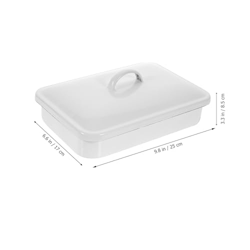 Plaque de cuisson émail rectangulaire 24x16 cm Healvian antiadhésive pour four - 3