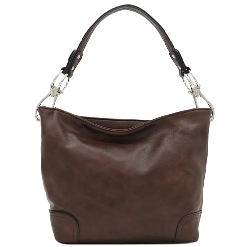 Image of Hobo Shoulder Bag with Big Snap Hook Hardware