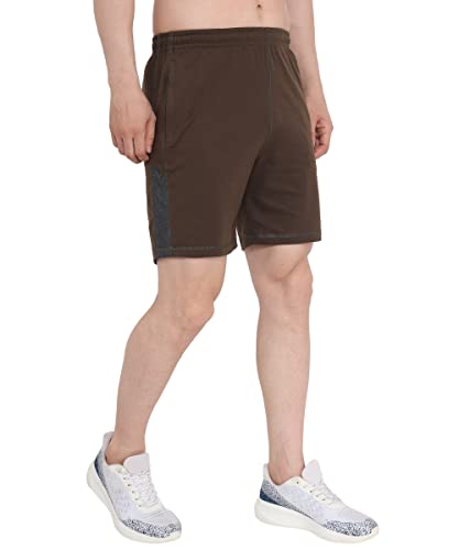 Image of Light Weight Cotton Half Pants Shorts with Pocket for Men and Boys Gym Training Daily Workout Home Wear Sports Running