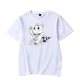 Dandadan Harajuku - Camiseta informal de manga corta para hombre y mujer, blanco, 3XL