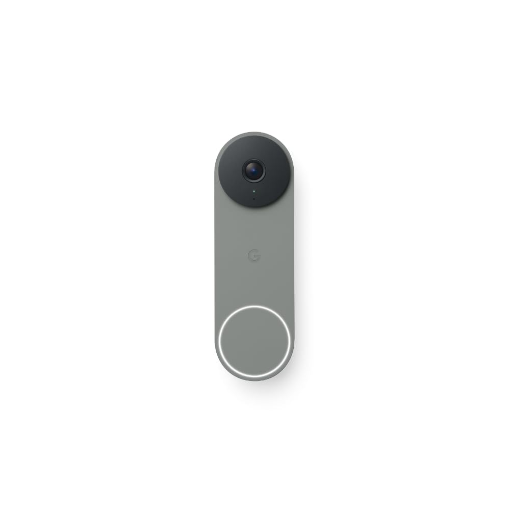 Google Nest Doorbell (Wired, 3rd gen) - 2K Video and Gemini - Hazel